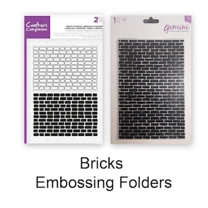 Crafter's Companion Gemini Acrylic background stamp Bricks and Mortar or House Brick