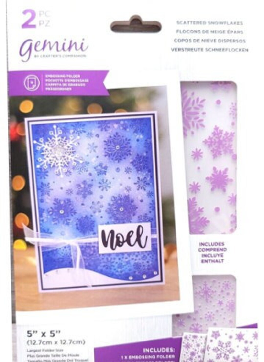 Crafter's Companion Gemini Embossing Folder Christmas Delicate ...
