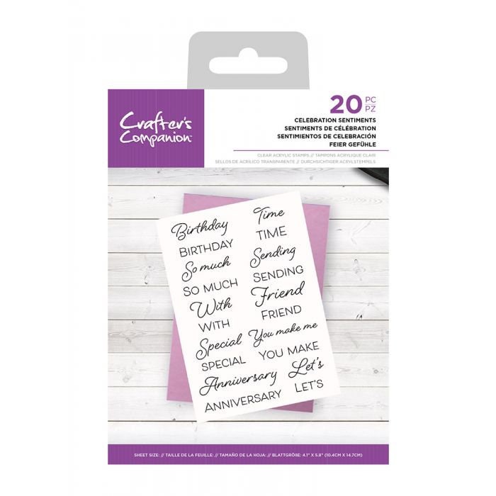 Crafter's Companion Clear Acrylic Stamps