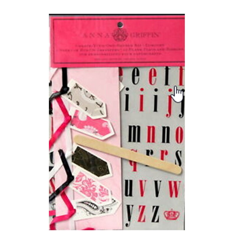 Anna Griffin Alphabet Rubon Decals Transfers Banner Kit W Etsy