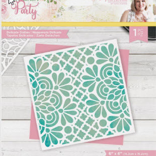 Crafter's Companion Gemini  Sara Signature Garden Party Stencil - Delicate Doilies