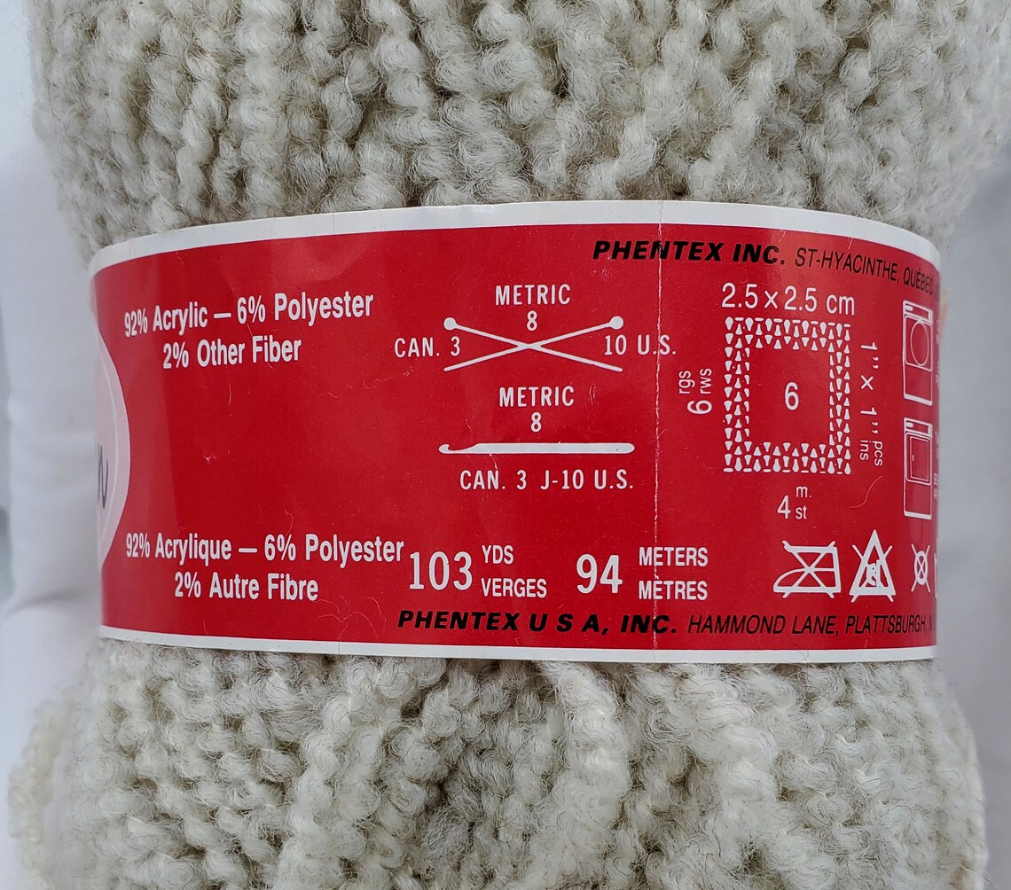 10 Skeins of Can Can Acrylic Yarn by Phentex Mastic 4 103 Yards per Skein Etsy