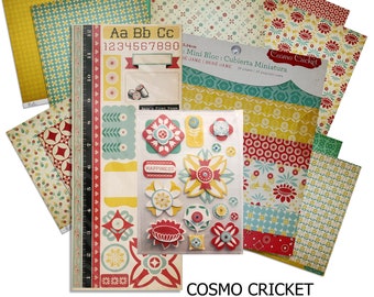 Cosmo Cricket Baby Jane 12x12 Scrapbook Cardstock card stock stickers Paper matching stickers and 6 x 6 pad Girl Album