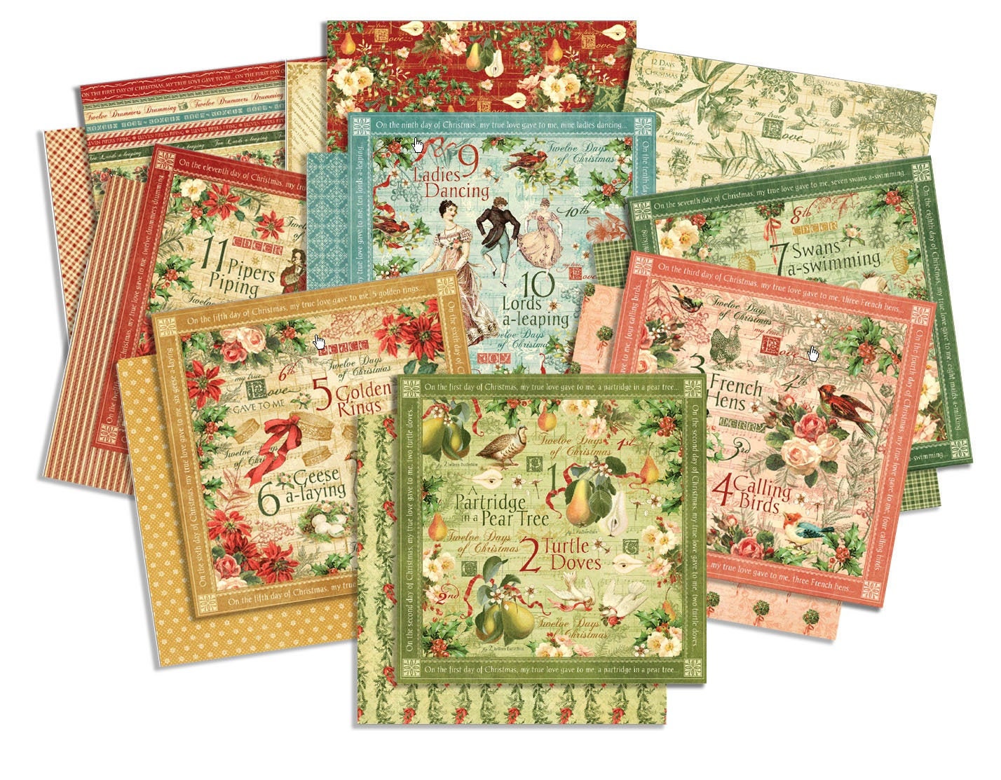 Graphic 45 12 x 12 Scrapbook Paper - Christmas Time Collection - Nor –  Everything Mixed Media