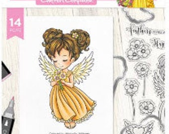 Crafters Companion Conie Fong Art & Design Angel Stamp and Die 12 ...