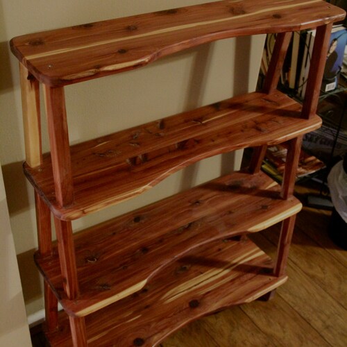 Wooden Bookshelf Etsy
