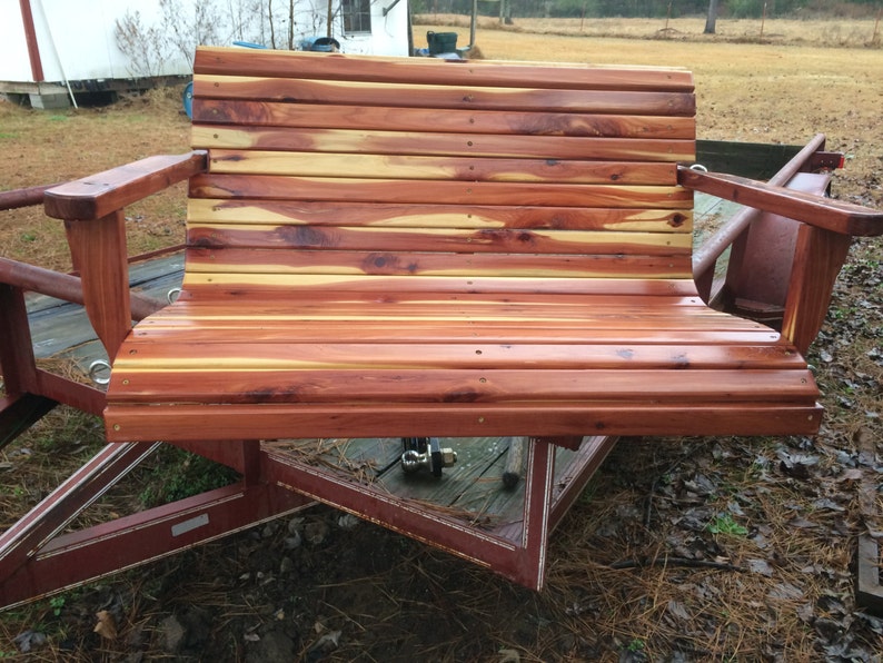 4 Ft Swing Cedar Patio Outdoor Furniture Cabin Rustic