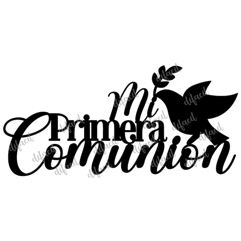 Mi Primera Comunión Digital Bundle / Svg Dxf Png & Pdf Files Etsy Canada