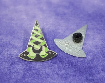 Witch Academy Hat - Nettle Green - Enamel Pin