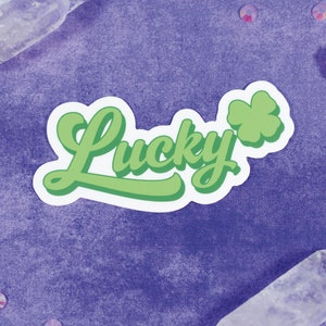 Lucky - Imperméable à l’eau - Vinyle - Découpage - Autocollant