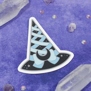 Blue Pretty Witch - Waterproof - Vinyl - Die-Cut - Sticker