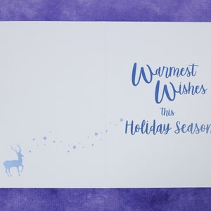 Season's Greetings Greeting Card Happy Holidays Greeting Card Christmas Card Deer Holiday Card image 8