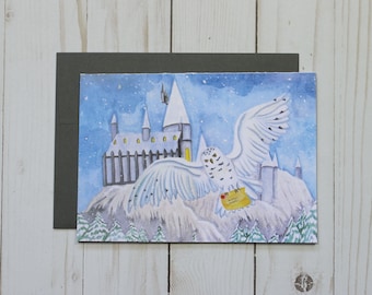 Hedwig Owl - Artwork Greeting Card - Art Print