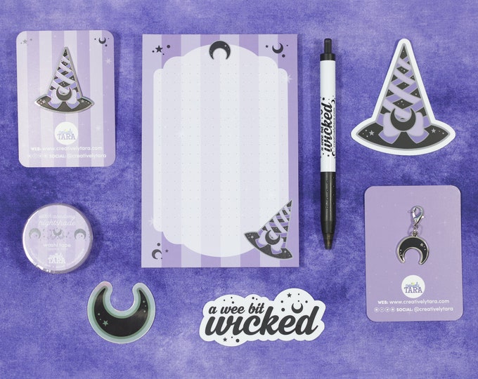 Witch Academy - Nightshade Purple - Stationery Gift Set - Bundle