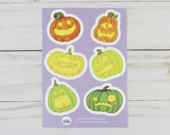 Pumpkin Emoji's - Sticker Sheet