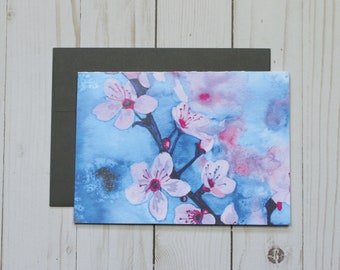 Cherry Blossoms - Artwork Greeting Card - Art Print