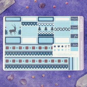 Maglione di Natale Hobonichi Cousin - Kit adesivi settimanali