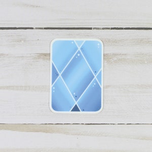 Blauwe Topaas Edelsteen - Sticker