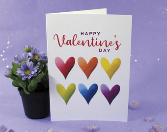 Happy Valentine's Day - Hearts Greeting Card