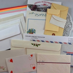 30 Envelopes Assorted Set of Envelopes Vintage and Newer Envelopes Planner Junk Journal Supplies Happy Mail Pen Pal Fun Mixed Media Ephemera