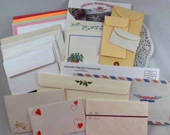 30 Envelopes Assorted Set of Envelopes Vintage and Newer Envelopes Planner Junk Journal Supplies Happy Mail Pen Pal Fun Mixed Media Ephemera