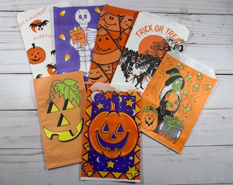 Vintage Halloween Treat Bags: Ephemera Set for Junk Journals