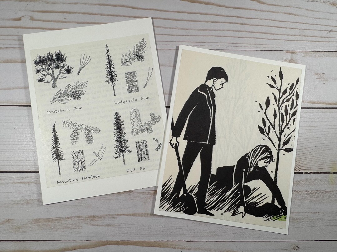 Repurposed Tree Planting Arbor Day Greeting Card Blank Handmade Cards ...