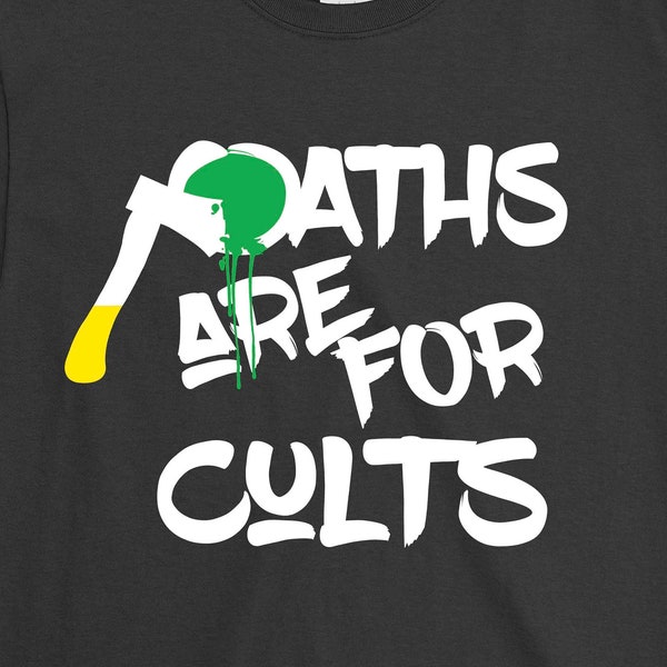 Oaths Are For Cults T-shirt, Official Golden Axe Throw Club Shirt, Bangkok, National Sport of Axe Throwing,  Mens Ladies swag OAFC