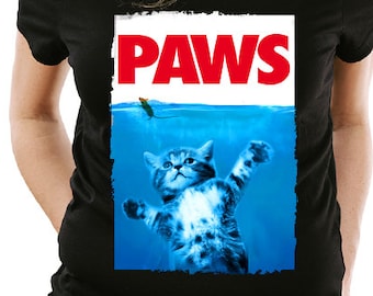 Funny Paws Cat and Mouse T-Shirt Movie Mashup Parody Shirt tee Shirt Mens Ladies Womens Youth Kids MLG-1192