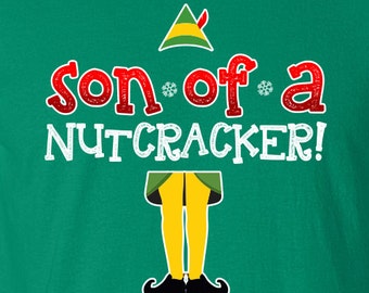Fils d’un casse-noisette drôle Noël Elf t-shirt tee shirt de Elf T-shirt fête de Noël Noël drôle t-shirt DT-651