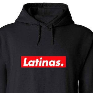 Latinas Hoodie Make America Mexico Dominicaanse Spaans Latijns-Amerikaans Bruin Spaans Sweatshirt met capuchon voor haar voor vrouwen Puerto Ricaanse MLG-1249