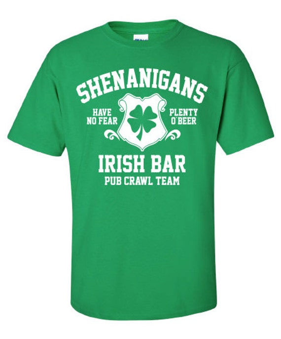 Shenanigans Pub Crawl Bar Scotland Saint St. Patrick's | Etsy