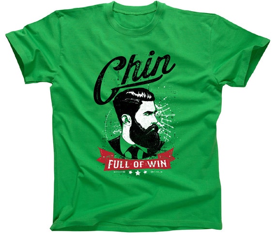 Finest Prints Chin Full Of Win Hipster With A Huge Beard Mens Tank Top Shirt