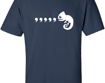 Comma Comma Chameleon Karma Chameleon t-shirt parodique musique drôle inspiré tee ML-383