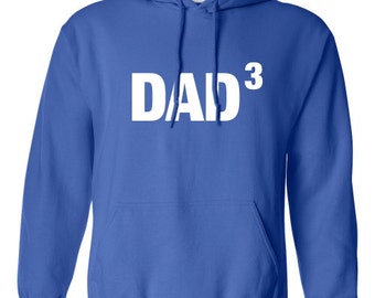 Dad3 Dad to the power of three or any number of kids T-Shirt Funny Fathers Day Gift The Best Dad Tee Shirt Tshirt Mens Kids MADLABS ML-375h