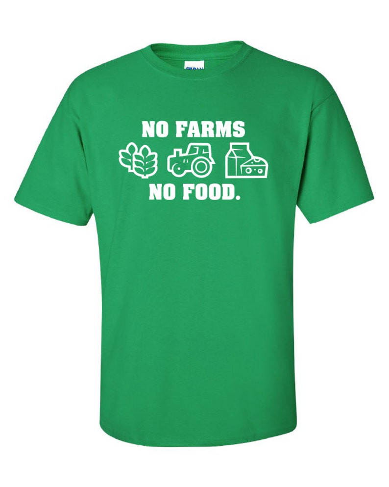 No Farms No Food Support Your Local Farmers dairy grain | Etsy
