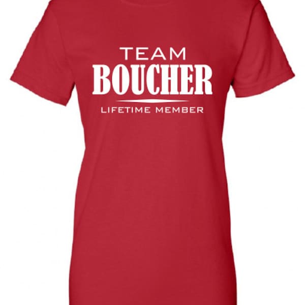 Team Boucher Lifetime Member Clothing family pride best last name mens ladies swag Funny t-shirt tee shirt cool dope winning sports ML-333