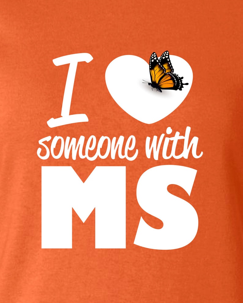I Love Someone With MS Awareness Shirt Funny Printed Graphic Etsy