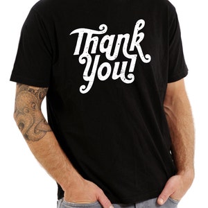 Thank You Very Much Distressed vintage Gratitude funny Shirt Printed T-Shirt Tee Shirt T Shirt Mens Ladies Womens Youth Kids Funny  ML-450