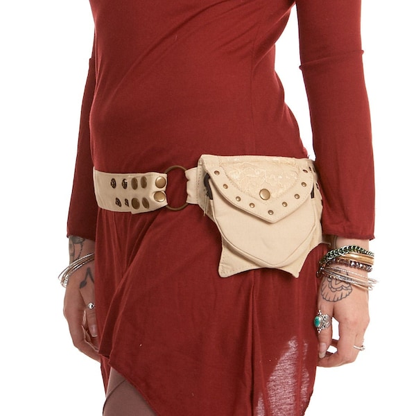 Pixie Pocket Belt with Lace and Studs