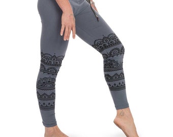 Mandala Leggings in Grey