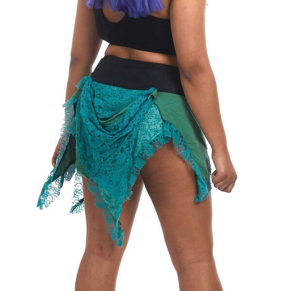 Aqua Psy Trance Mini Skirt