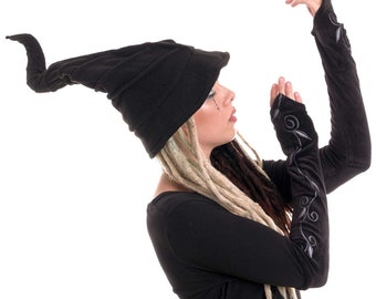 Twisty Black Witch Hat