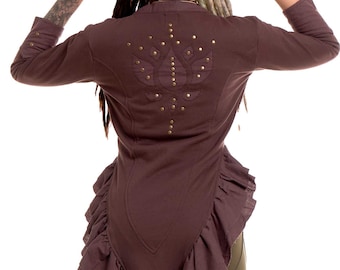 Circus Tailcoat with Lotus in Brown