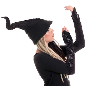 Twisty Black Witch Hat