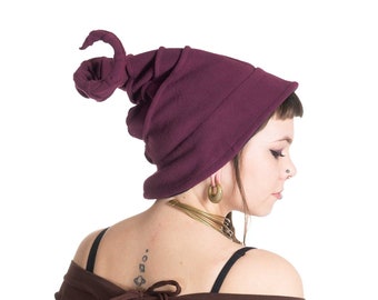 Bendable Purple Fleece Witches Hat