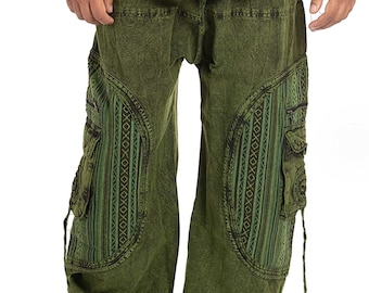Unisex Stonewash Comfy Baggy Trousers