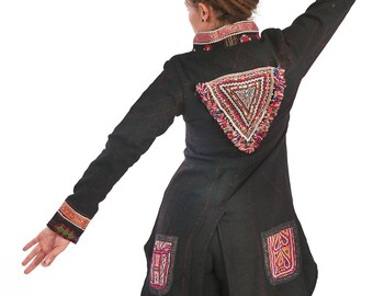 Upcycled Festival Circus Tail Coat