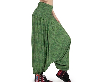 Floaty Green Harem Trousers