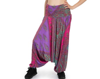 Colourful Floaty Harem Trousers